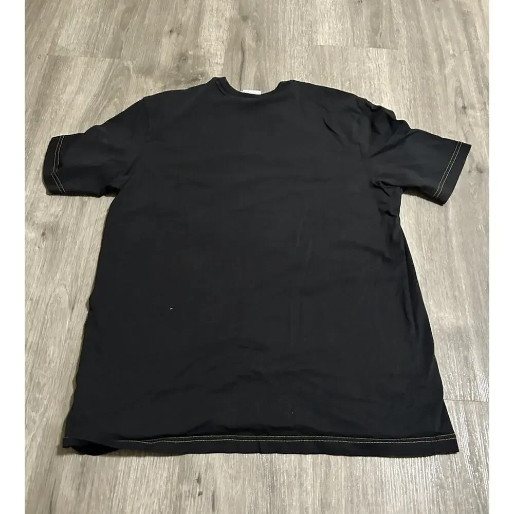 Adidas Originals Adventure Graphic Tee Men's Large Black T-Shirt Flowers